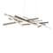 Dweled Parallax 55in LED Linear Pendant 3000K in Brushed Nickel PD-731 - alternate 1